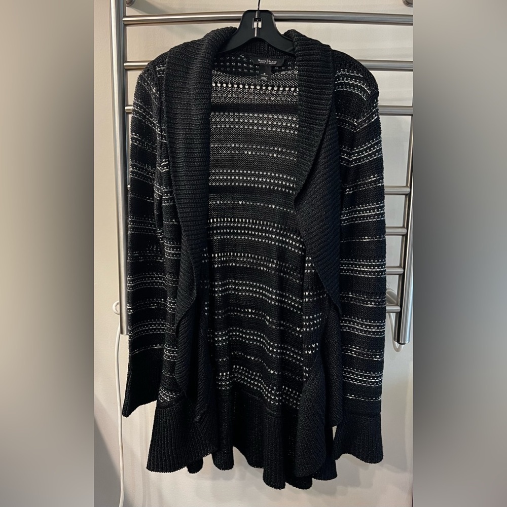 WHBM Sweater Cardigan with Ruffles…Size: Small